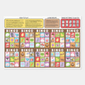 ファームフレンドビンゴ誕生日パーティーゲームまたは ラッピングペーパーシート (正面2)