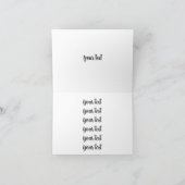 ファームフローラガールサマー春ファームパーソナライズされた サンキューカード (内部)