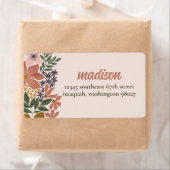 ファームフローラブライダルシャワー差出人住所ラベル ラベル (インサイチュ)