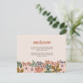 ファームフローラブライダルシャワー招待状の挿入 招待状 (スタンド正面)