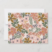 ファームフローラブライダルシャワー招待状の挿入 招待状 (裏面)