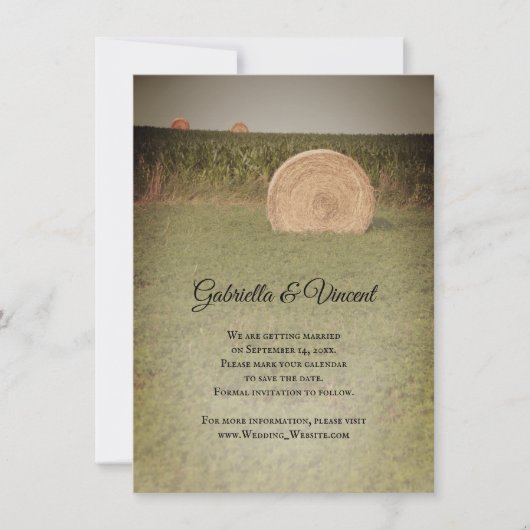 ファームヘイベレス国結婚式の日付を保存 セーブザデート (正面)