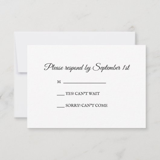 ファームヘイベールズカントリーウェディング出欠 出欠カード (裏面)