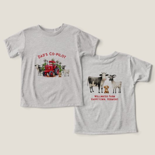 ファームヘルパレッドトラクターことわざ (デザイン正面&裏面)