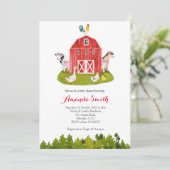 ファームベビーシャワー招待状 招待状 (スタンド正面)