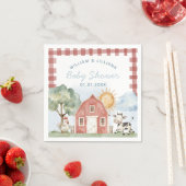 ファームベビーシャワー紙ナプキンス スタンダードカクテルナプキン (インサイチュ)