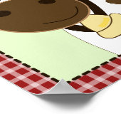 ファームベビーCOW 8x10ベビー子供部屋ルームプリント ポスター (角)