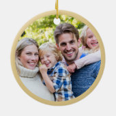 ファームホース素朴クリスティマスフォトオーナメント セラミックオーナメント (裏面)