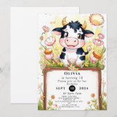 ファームボホカウー誕生日 招待状 (正面/裏面)