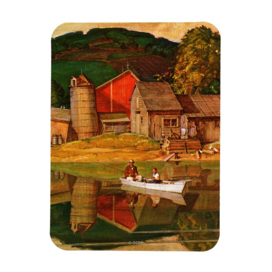 ファームポンドランドスケープバイメッドシャエファー マグネット (縦)