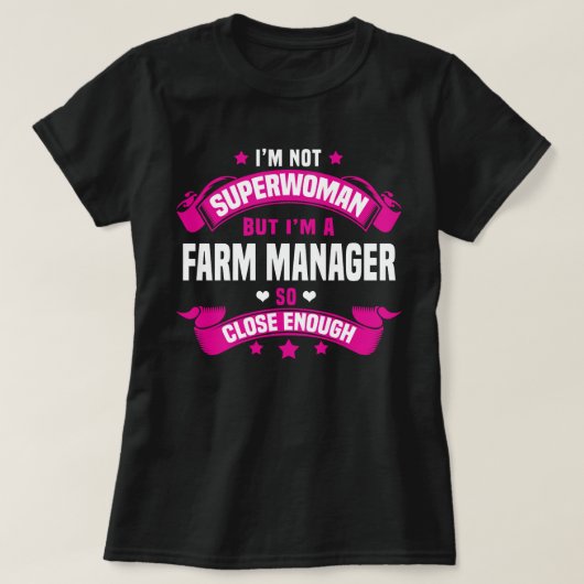 ファームマネージャー Tシャツ (デザイン正面)