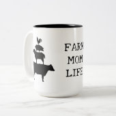 ファームマライフファームアニマルシルエット ツートーンマグカップ (正面左)