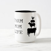 ファームマライフファームアニマルシルエット ツートーンマグカップ (正面右)