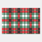 ファームモダンハウスチャームクラシッククリスマスプレイド ラッピングペーパーシート (正面2)