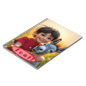 ファームヤードチャムズの子馬ノート ノートブック (左側)