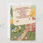 ファームヤード・ファン・イン・ザ・パークの誕生日 招待状 (裏面)