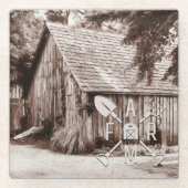 ファームライフアンティークバーン ガラスコースター (正面)