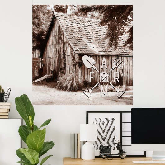 ファームライフアンティークバーン ポスター (ホームオフィス)