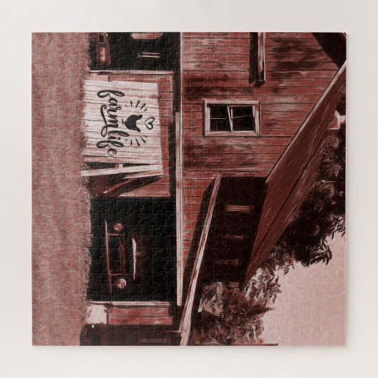 ファームライフアンティークレッドバーン ジグソーパズル (横)