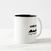ファームライフカントリーライフのカスタマイズ可能 ツートーンマグカップ (正面右)