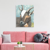 ファームライフグレーヤギ キャンバスプリント (インサイチュ (リビング))