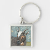 ファームライフグレーヤギ キーホルダー (正面)