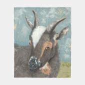 ファームライフグレーヤギ フリースブランケット (正面)