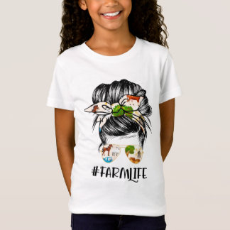 ファームライフ乱髪バンガール Tシャツ