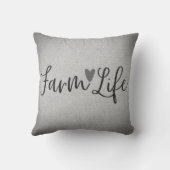 ファームライフ素朴グレーバーラップテクスチャーお洒落 クッション (裏面)