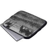 ファームライフNo文字、カウファミリー ラップトップスリーブ (正面下部)