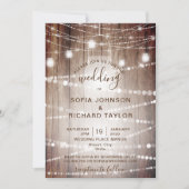 ファームライ素朴トジャーヴィンテージウッド招待状 招待状 (正面)