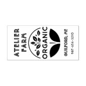 ファームラオーガニックベル事業または製品リーフスタンプ セルフインキングスタンプ (デザイン)