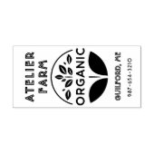 ファームラオーガニックベル事業または製品リーフスタンプ ラバースタンプ (インプリント)