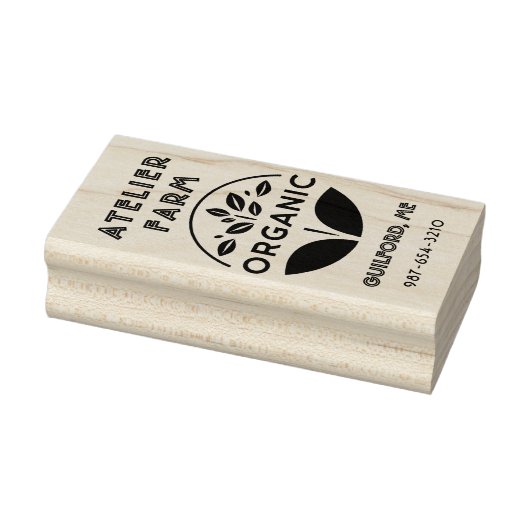 ファームラオーガニックベル事業または製品リーフスタンプ ラバースタンプ (スタンプ)