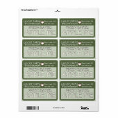 ファームラベル生焼いた生アップルパイとハート ラベル (フルシート)