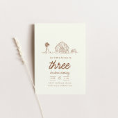 ファームランチトラクターバースデーパーティー招待状 招待状