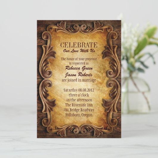 ファームランチ ウエスタン カントリー コウボーイ バーン ウェディング 招待状 (スタンド正面)