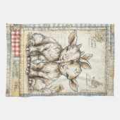 ファームランブスヴィンテージパターン キッチンタオル (横)