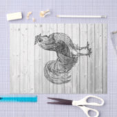 ファームルースターウェザードバーンドウッド1デコパージュ 薄葉紙 (クラフト)