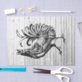 ファームルースターウェザードバーンドウッド2デコパージュ 薄葉紙 (クラフト)