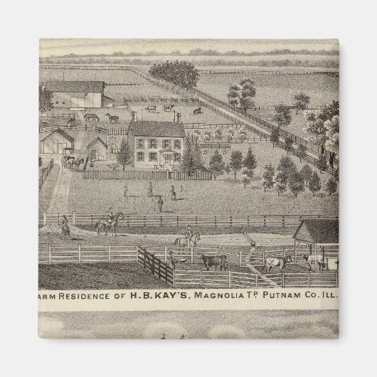 ファームレジデンスのHBケイとYAグレン マグネット (正面)