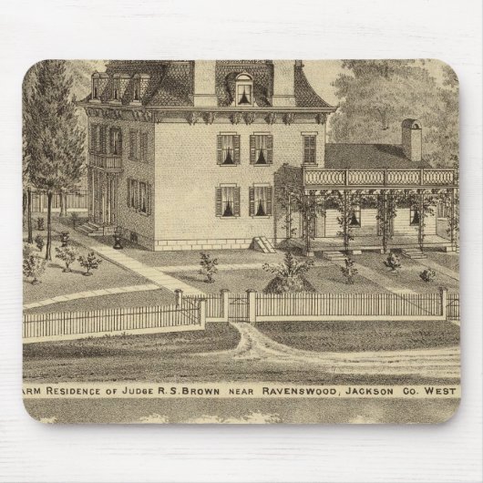 ファームレジデンスオブジャッジRSブラウン マウスパッド (正面)