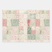 ファームレッドイエローチューリップフラワーズ誕生日 ラッピングペーパーシート (正面3)