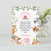 ファームレッドバーンフリージ誕生日サンキューカード 招待状 (スタンド正面)