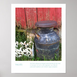 ファームレリック写真&感動的引用文 ポスター