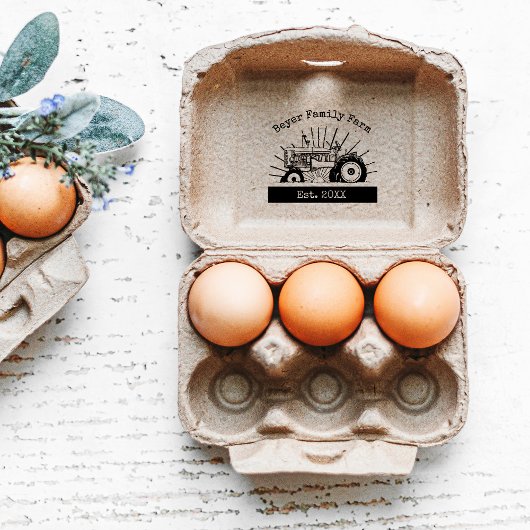 ファームロカスタムゴ2.5インチx 2.5インチゴム印 ラバースタンプ