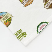 ファームロゴ フリースブランケット (角)