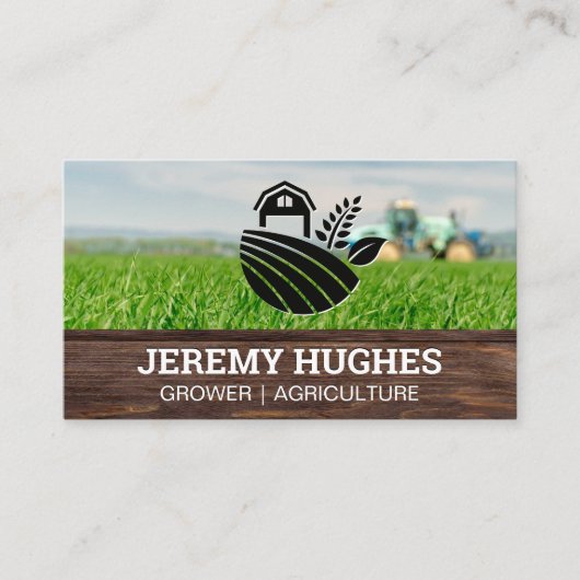 ファームロゴ | 農地トラクターの名刺 名刺 (正面)