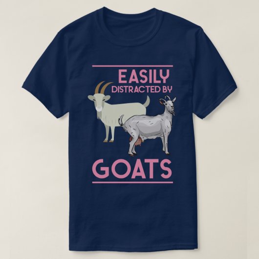 ファーム動物愛好家ギフトヤギ Tシャツ (デザイン正面)