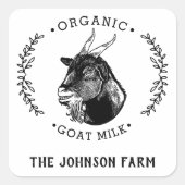 ファーム名 |リース |ヤギのチーズミルク |ヴィンテージ スクエアシール (正面)